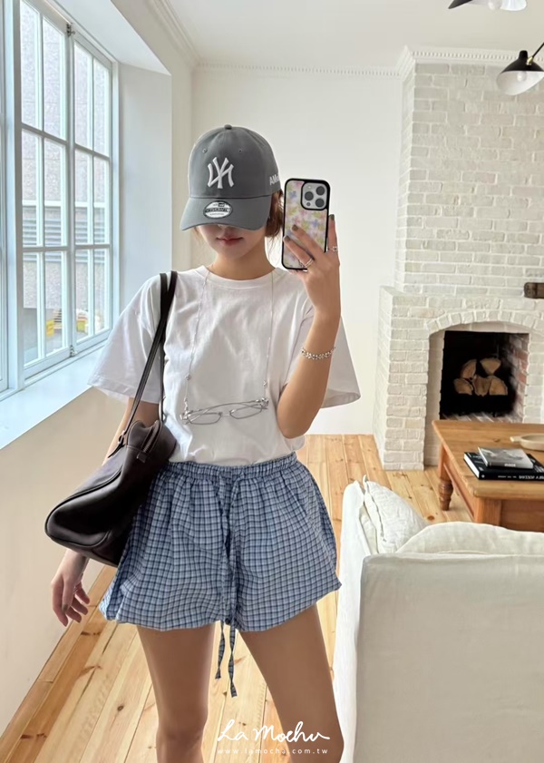純色挺版圓領短袖T